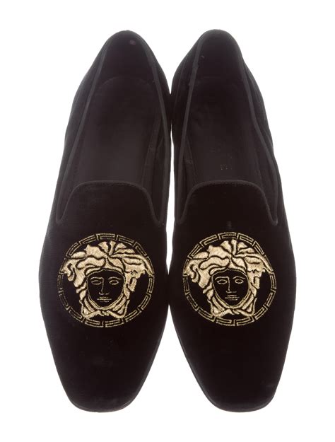 versace smoking shoes|Versace Men's Medusa Smoking Slippers .